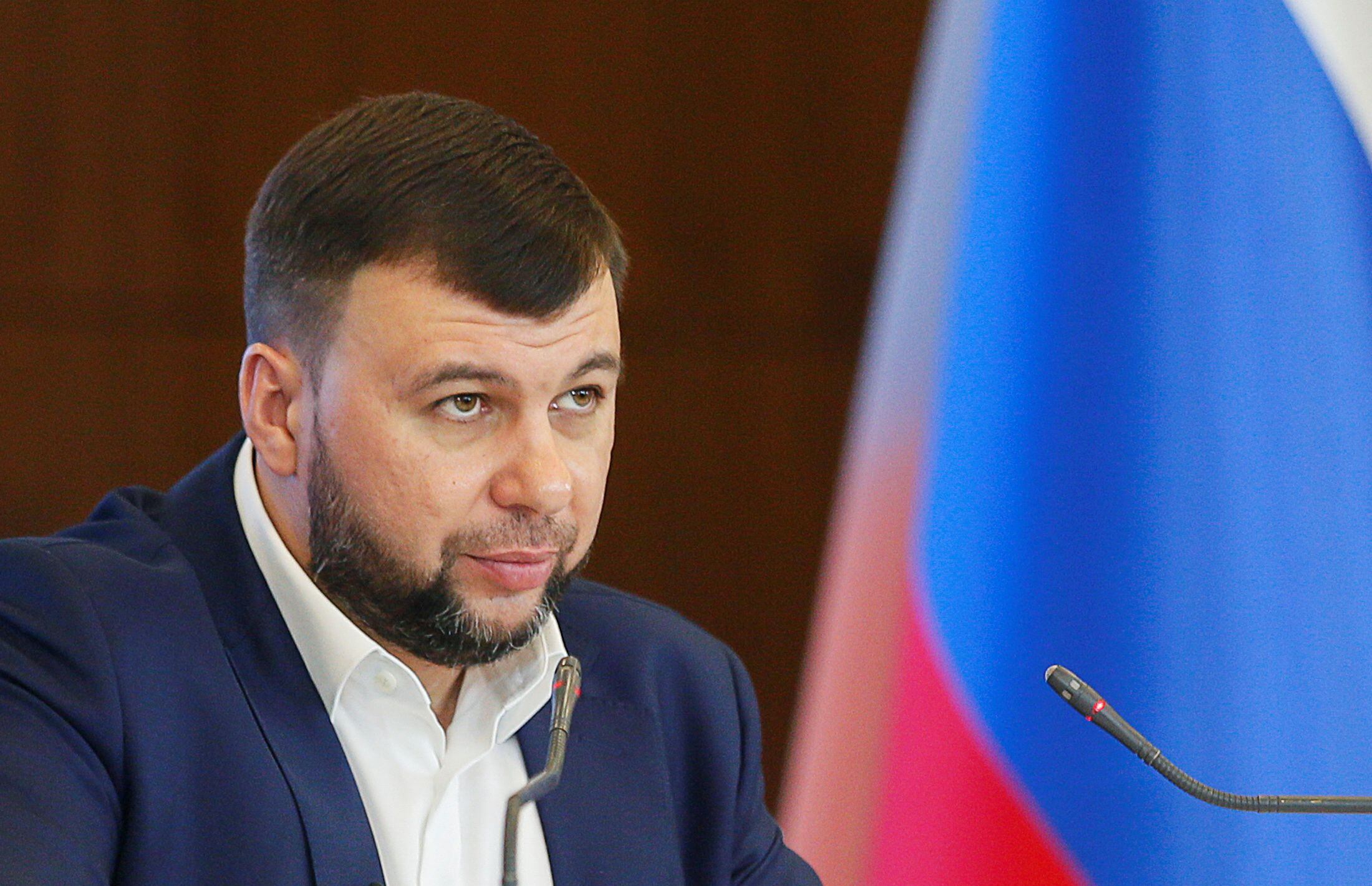 Archivo. Denis Pushilin, líder de los prorrusos en la República Separatista de Donetsk, Ucrania (REUTERS/Alexander Ermochenko)