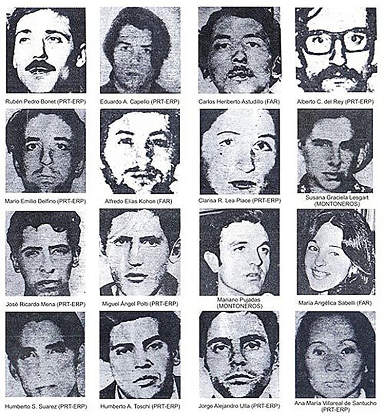 Los 16 rostros de los militantes asesinados el 22 de agosto de 1972
