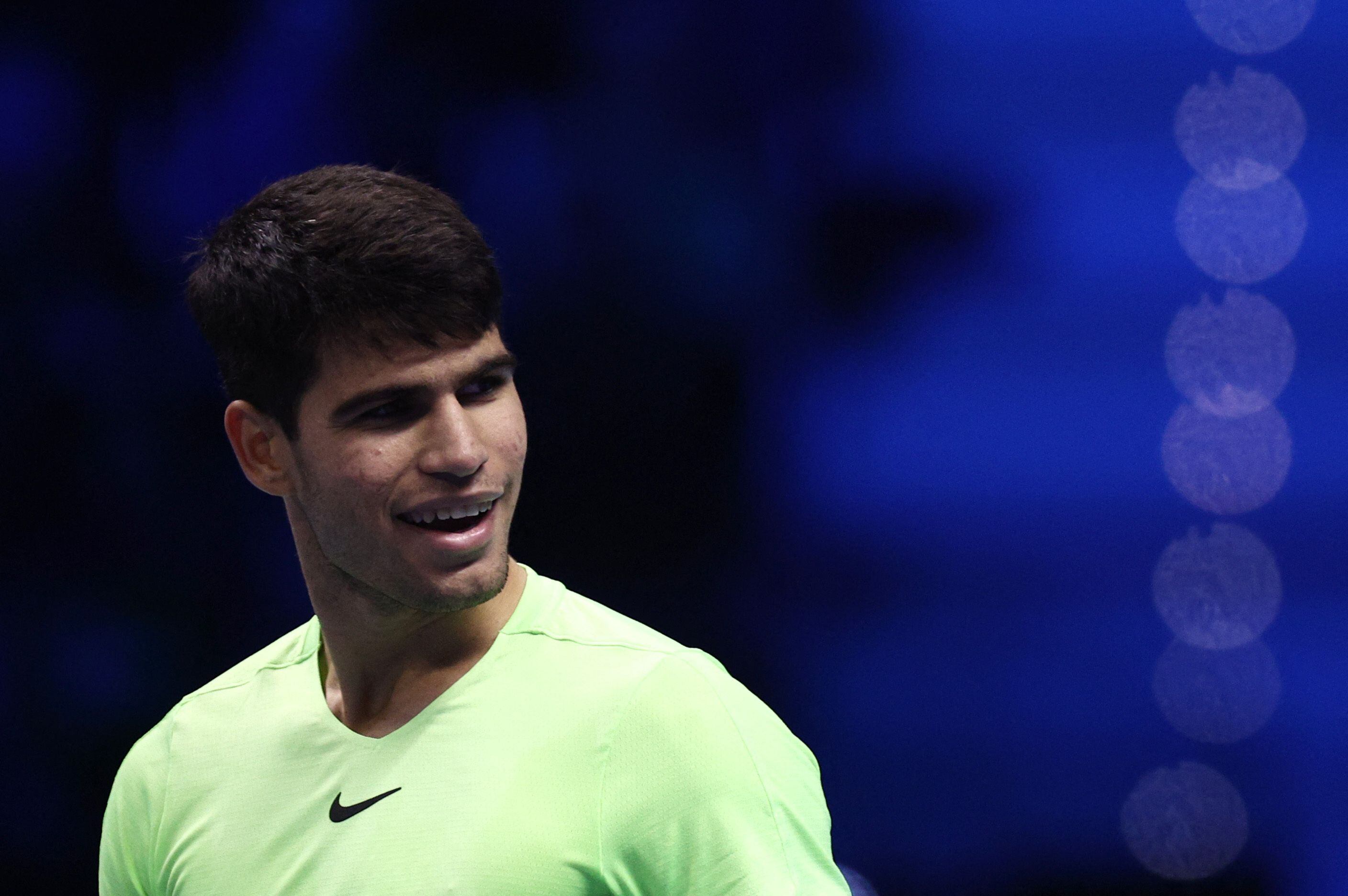 Carlos Alcaraz en las pasadas ATP Finals (REUTERS/Guglielmo Mangiapane)