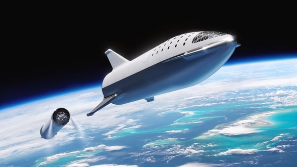 El BFR será el cohete más potente jamás construido. Podrá llevar astronautas hasta la Luna y Marte (Twitter/Space X)
