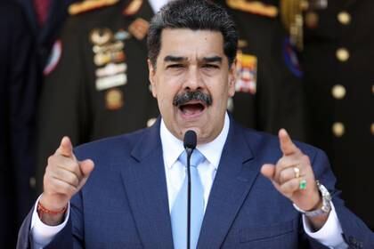 Nicolás Maduro, durante una conferencia de prensa en el Palacio de Miraflores (Reuters)