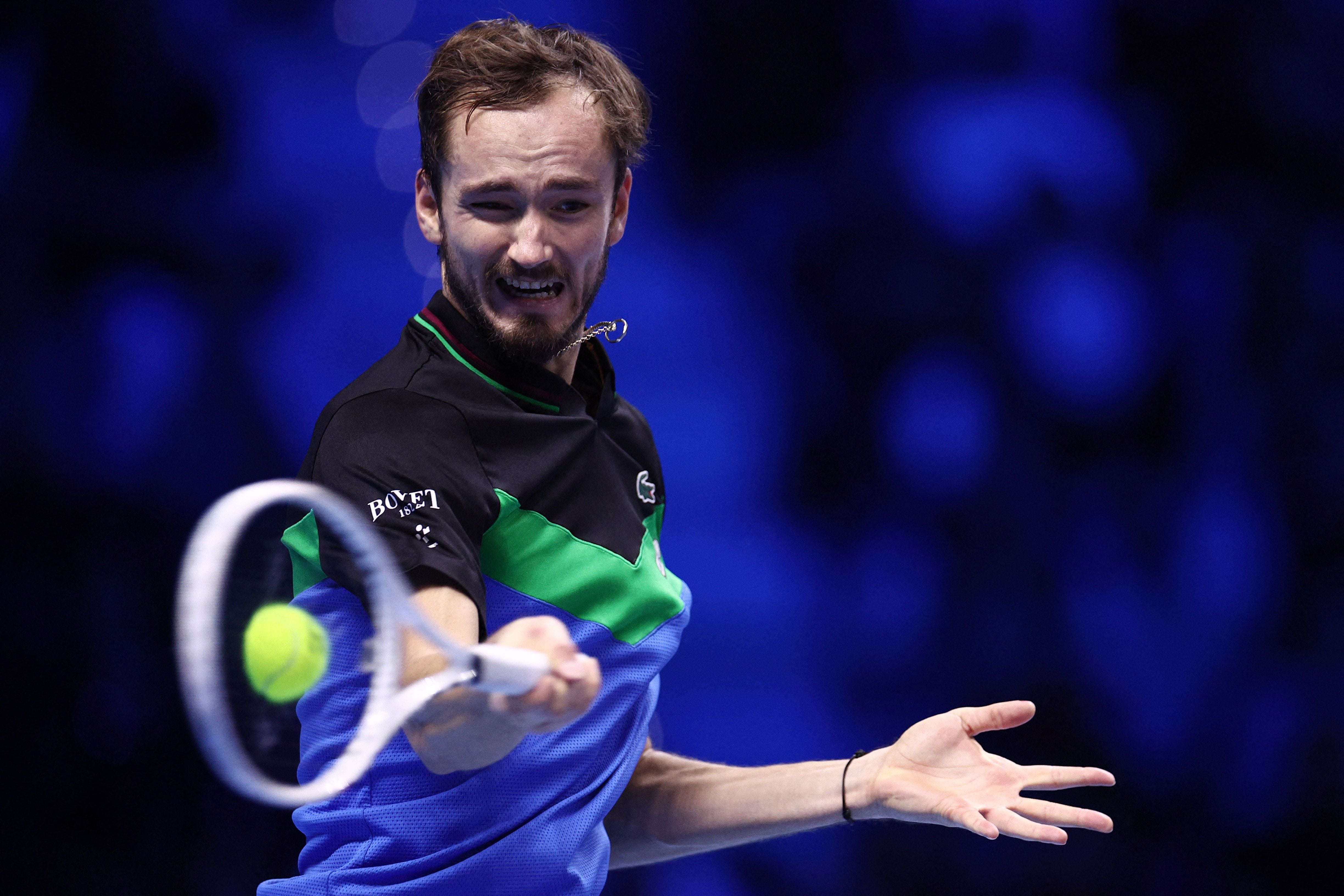 Medvedev en semifinales de las ATP Finals (REUTERS/Guglielmo Mangiapane)