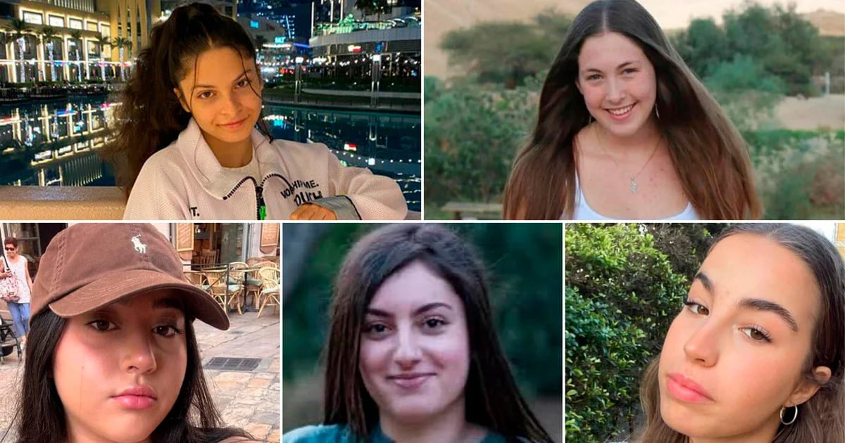Who are the 5 younger Israeli women who seem kidnapped within the new video of the Hamas assault on October 7