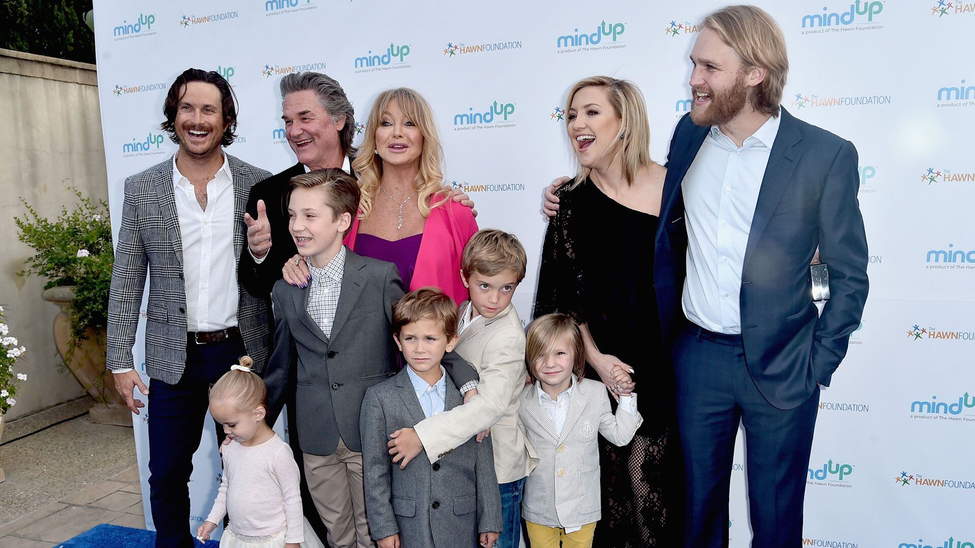 Kate Hudson con su familia (Getty Images)