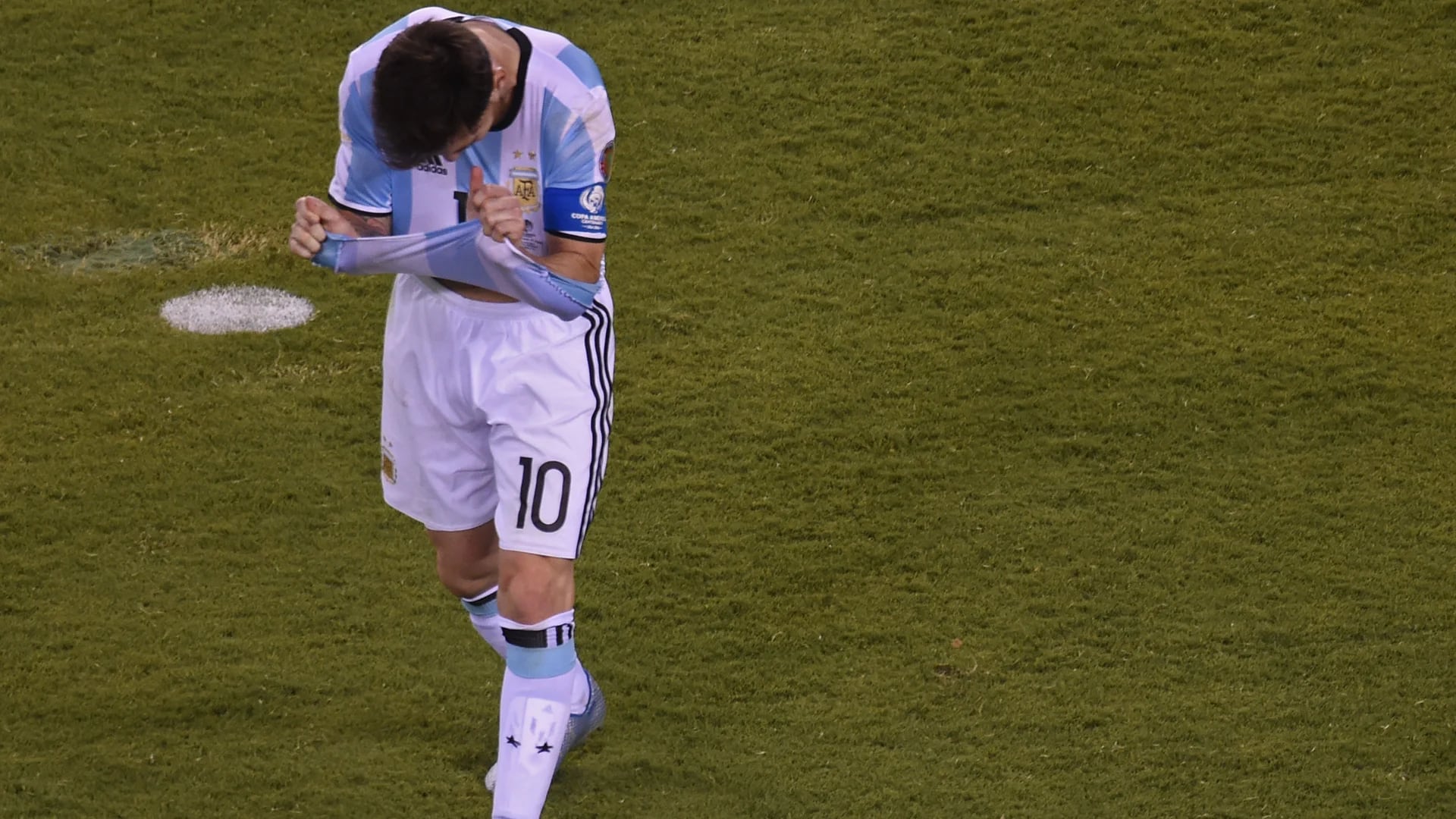 Lionel Messi falló su penal (AFP)