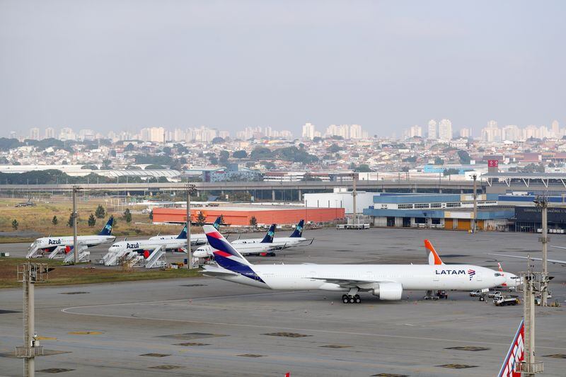 El aeropuerto de Guarulhos, de Sao Paulo, fue el tercero con más tráfico de Latinoamérica en 2022. REUTERS