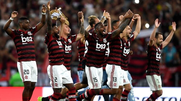 Flamengo llega a la final de la Copa Libertadores ante River Plate con un invicto de 25 partidos en todas las competiciones (AFP)