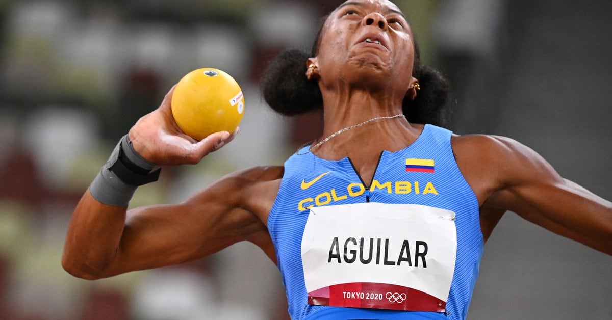 Evelis Aguilar continues to climb positions in the Heptathlon events of the Tokyo 2020 Olympics