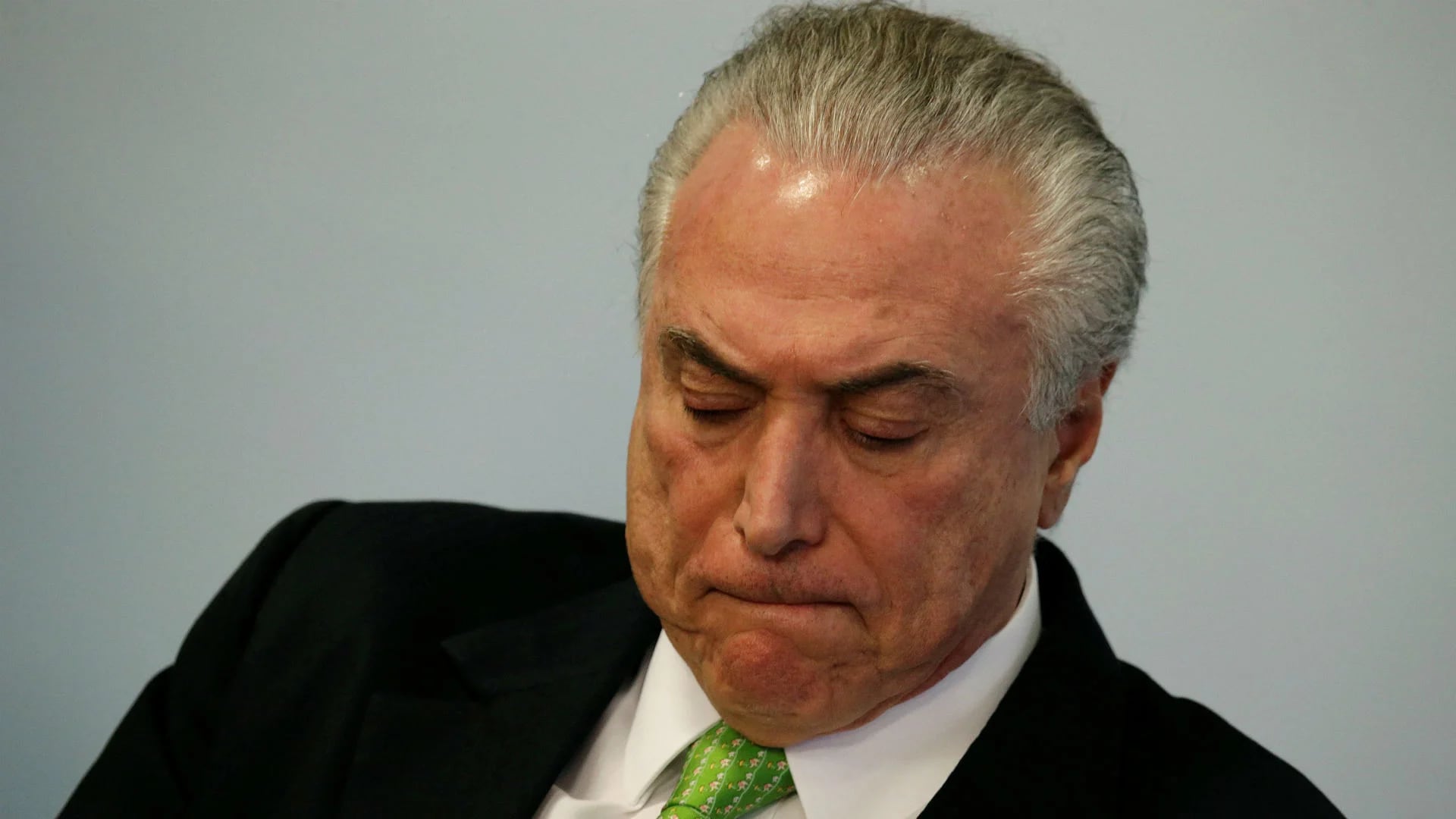 Michel Temer, presidente de Brasil. Impulsó el impeachment a Dilma Rousseff y podría sufrir otro.