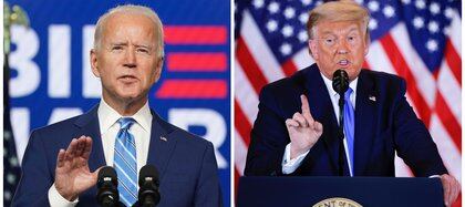 El candidato demócrata Joe Biden y el republicano Donald Trump (REUTERS/Kevin Lamarque/Carlos Barria)