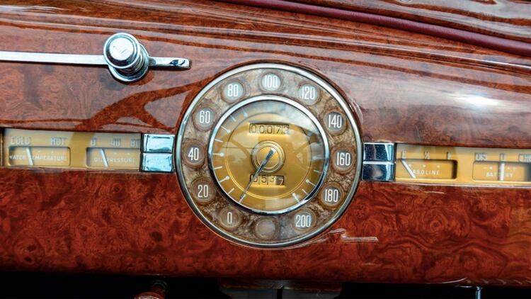 El instrumental exquisito para la época. Packard fue líder en autos de lujo en Estados Unidos en los años 30. (Foto: Mecum)