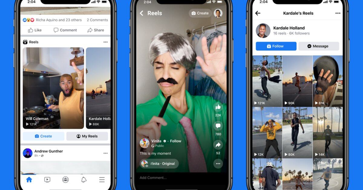 Facebook ahora tendrá los reels de Instagram en su app principal - Infobae