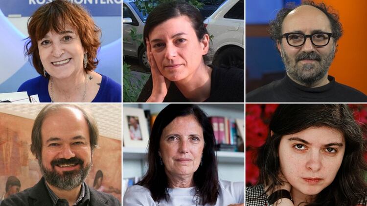 Algunos de los escritores que firmaron la carta “Contra el machismo”: Rosa Montero, Samanta Schweblin, Julián López, Claudia Piñeiro, Mariana Enríquez y Juan Villoro