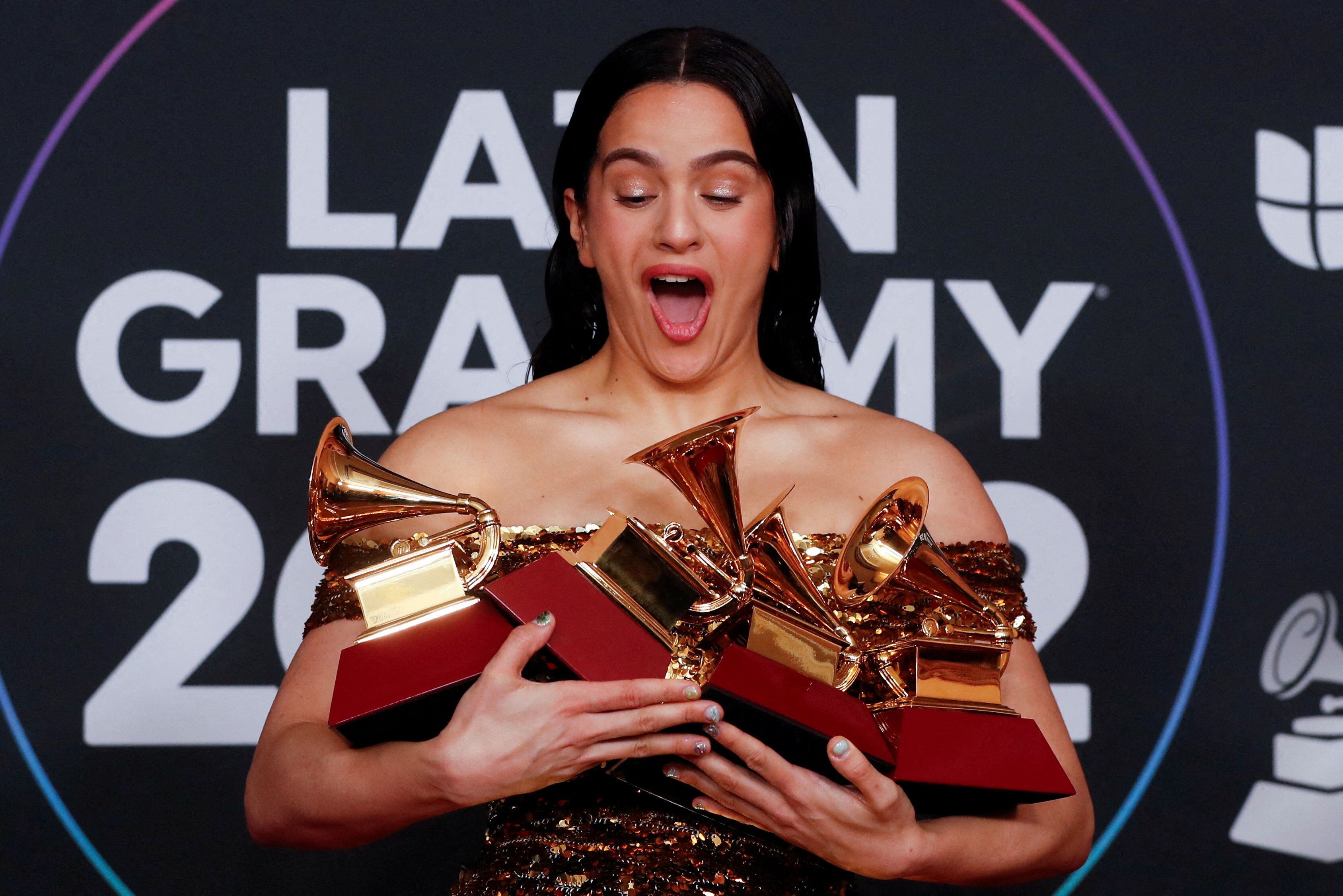 Rosalía en la última gala de los Latin Grammy (REUTERS/Steve Marcus)