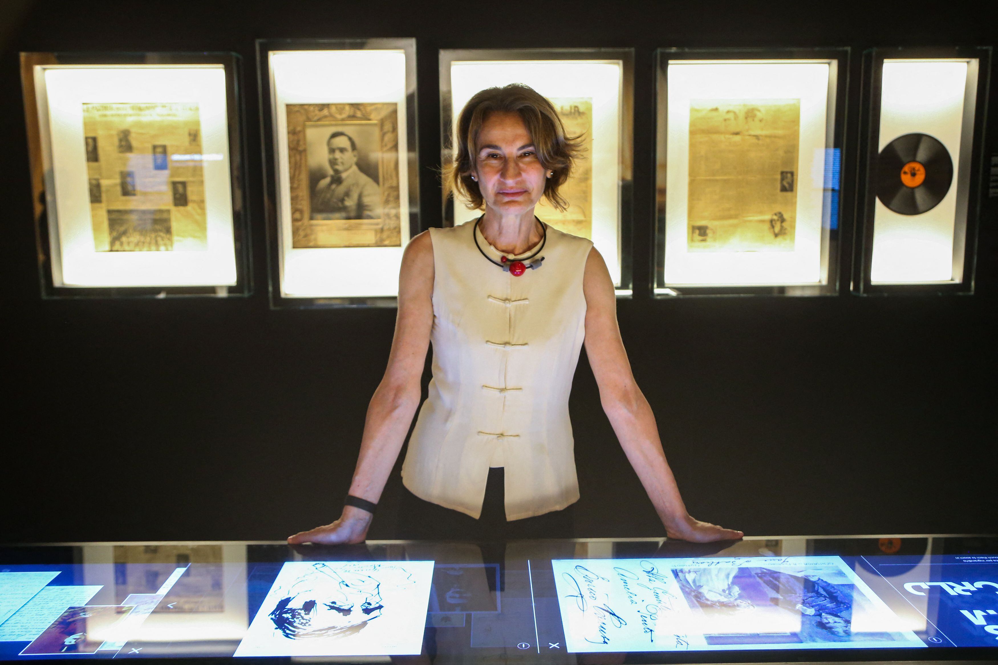 Laura Valente, curadora del Museo Enrico Caruso (Foto: Carlo Hermann/AFP) 