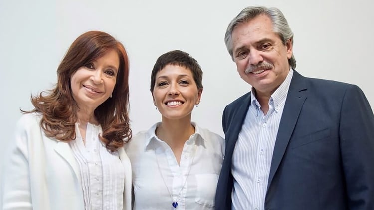 Cristina Kirchner, Mayra Mendoza y Alberto Fernández