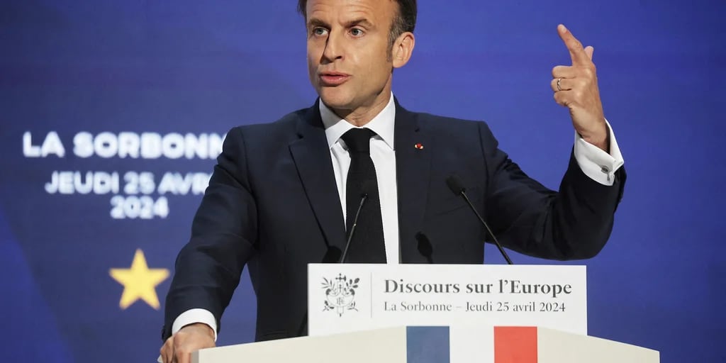 Macron llamó a los países de la Unión Europea a reforzar su soberanía con una “defensa creíble”