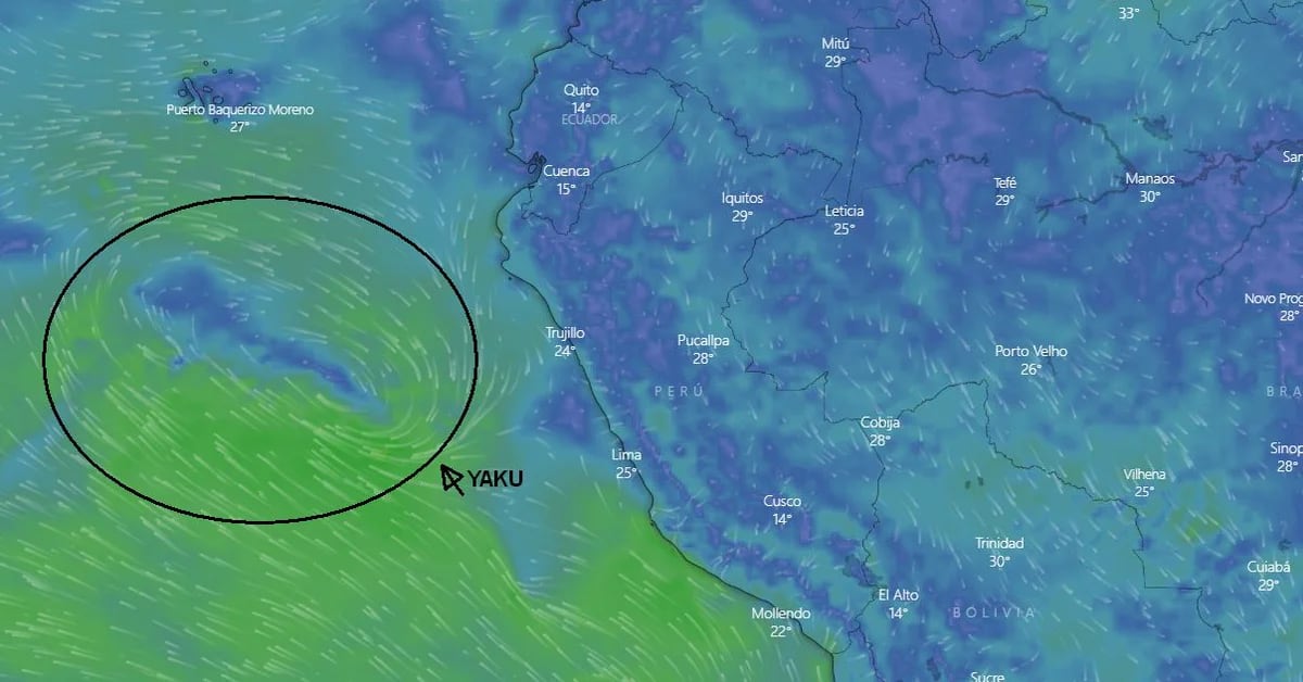 Cyclone Yaku in real time: follow its course along the Peruvian coast