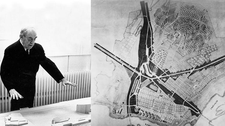 Alvar Aalto fue el arquitecto que diseñó la reconstrucción de Rovaniemi luego de la devastación nazi