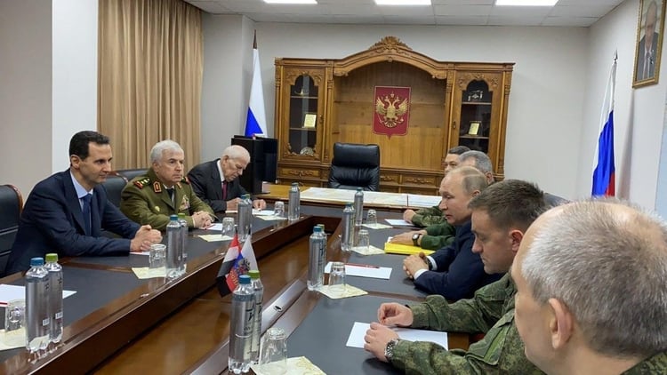 Putin junto a Al Assad in Damasco (SANA/Handout via REUTERS)