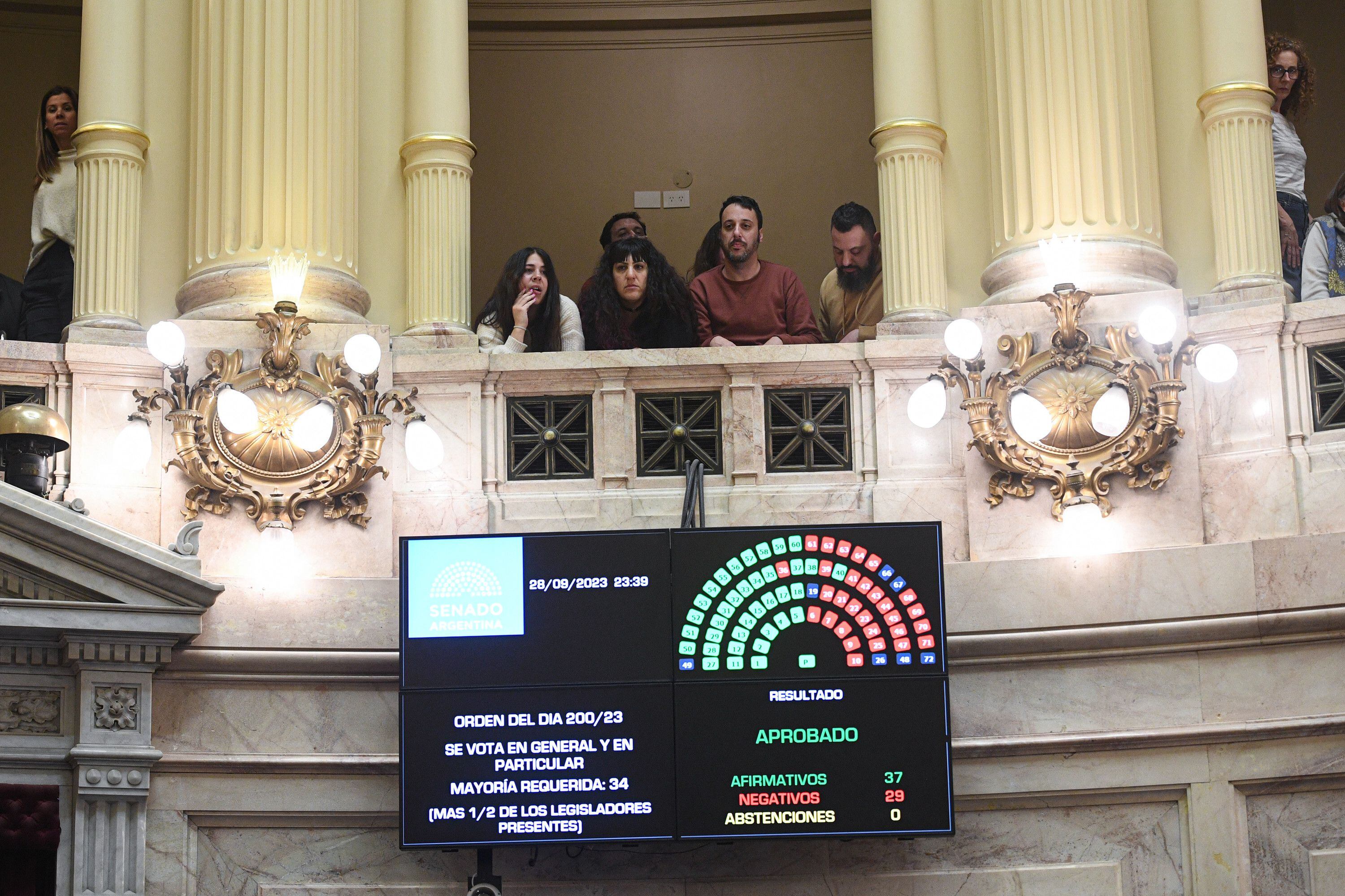 Votación Ley de Alquileres  (Fotos: Gabriel Cano/Comunicación Senado)