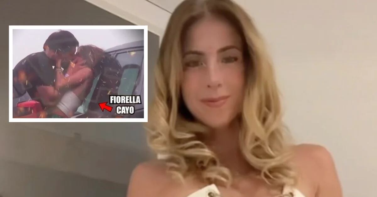 Fiorella Cayo is caught passionately kissing a mysterious lover