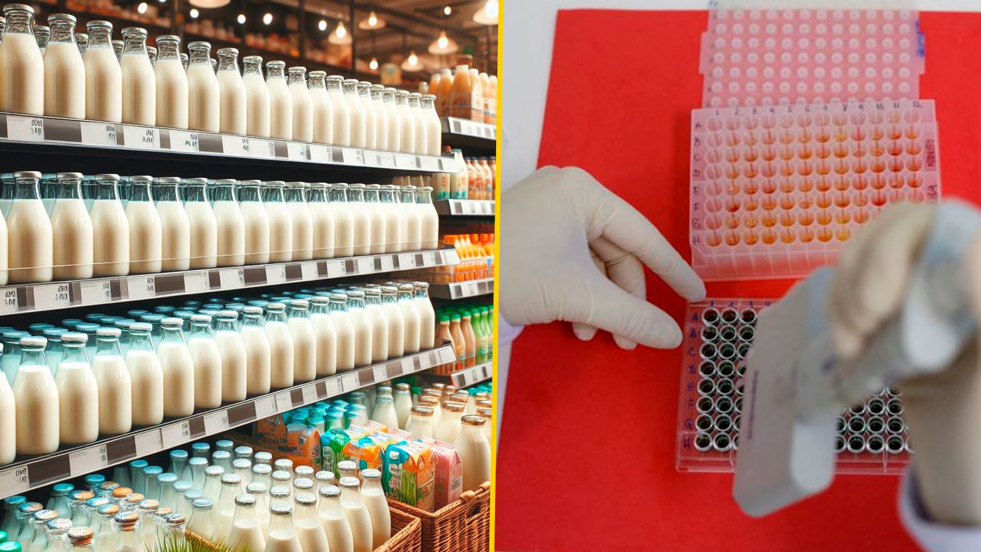 Fragmentos de gripe aviar encontrados en leche de supermercados en EE.UU.