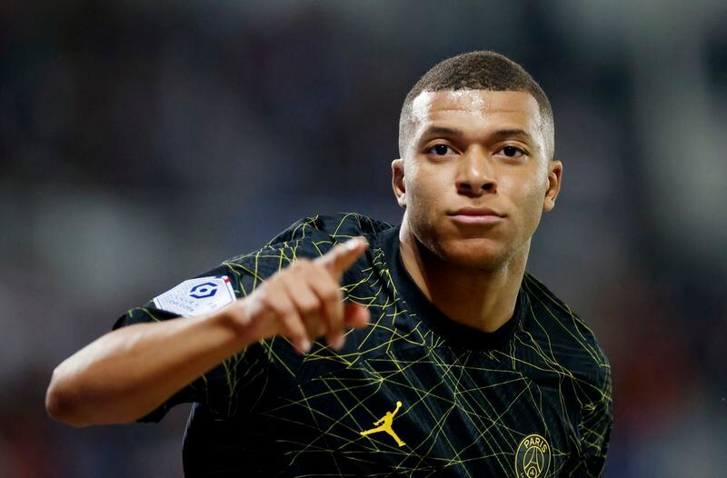 Kylian Mbappe durante un partido de la Ligue 1 con el PSG esta temporada. 