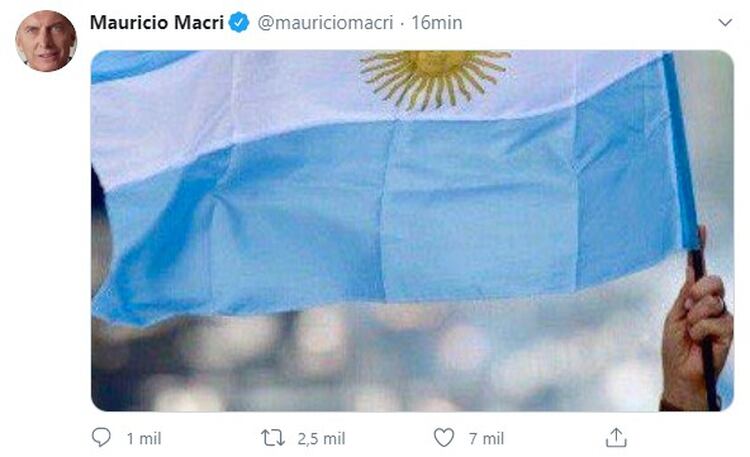 El fin de semana, Macri posteó un mensaje para respaldar la movilización contra el avance del Estado sobre la propiedad privada