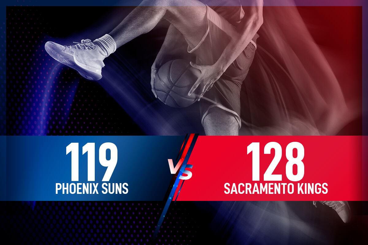 Phoenix Suns - Sacramento Kings: Resultado, resumen y estadísticas en directo del partido de la NBA