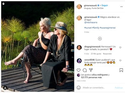 El posteo con la foto de la polémica: Susana Giménez, su hija Mercedes Sarrabayrouse y el meñique ausente (Foto: Instagram @gimenezsuok)