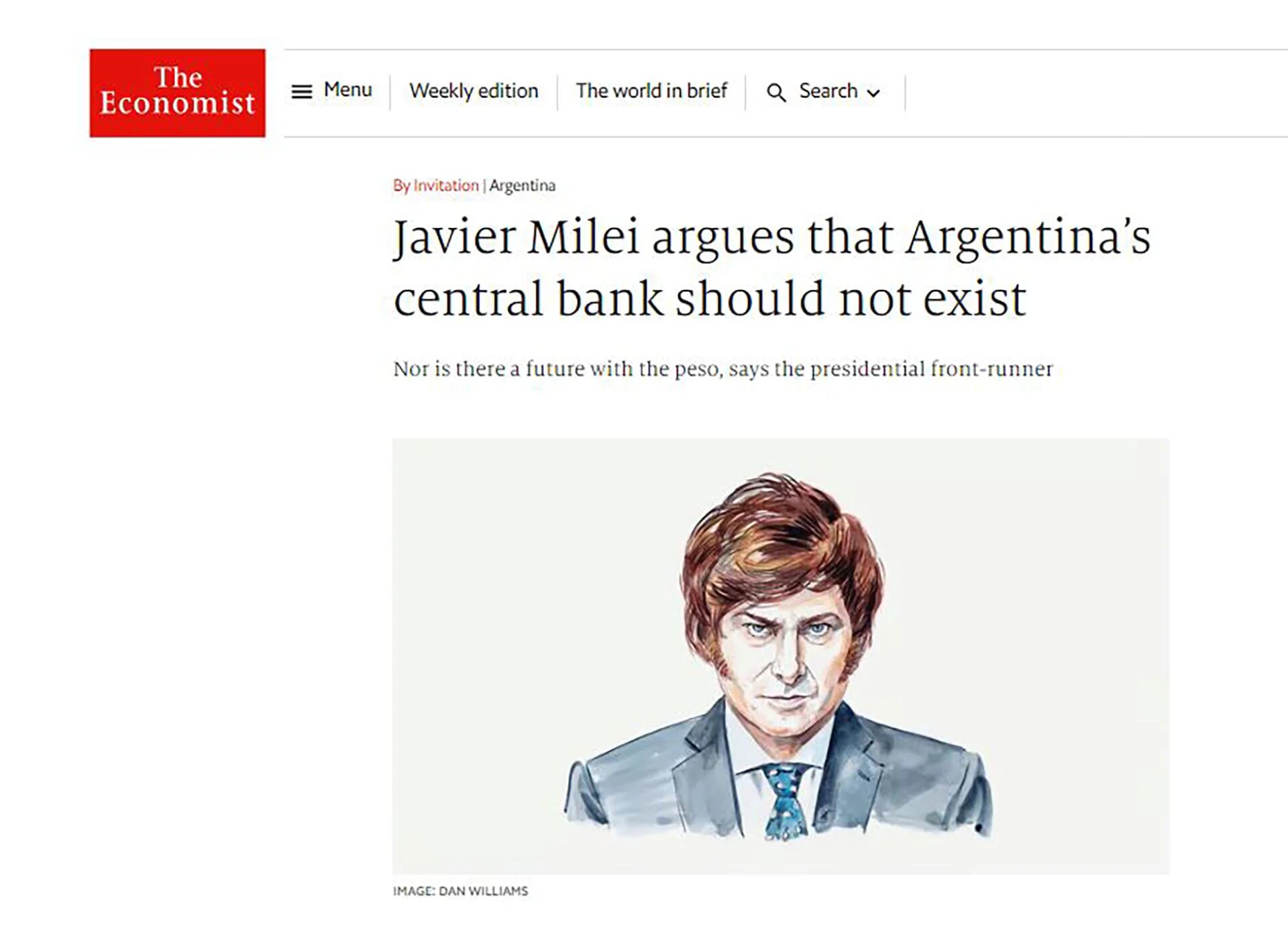 Milei The Economist