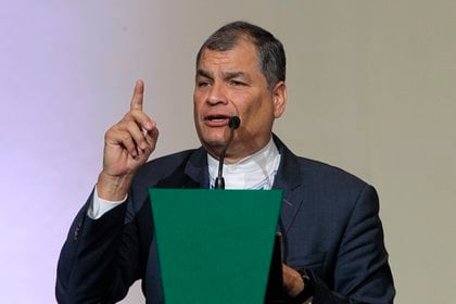 En la imagen, el expresidente de Ecuador Rafael Correa (EFE/Mario Guzmán)
