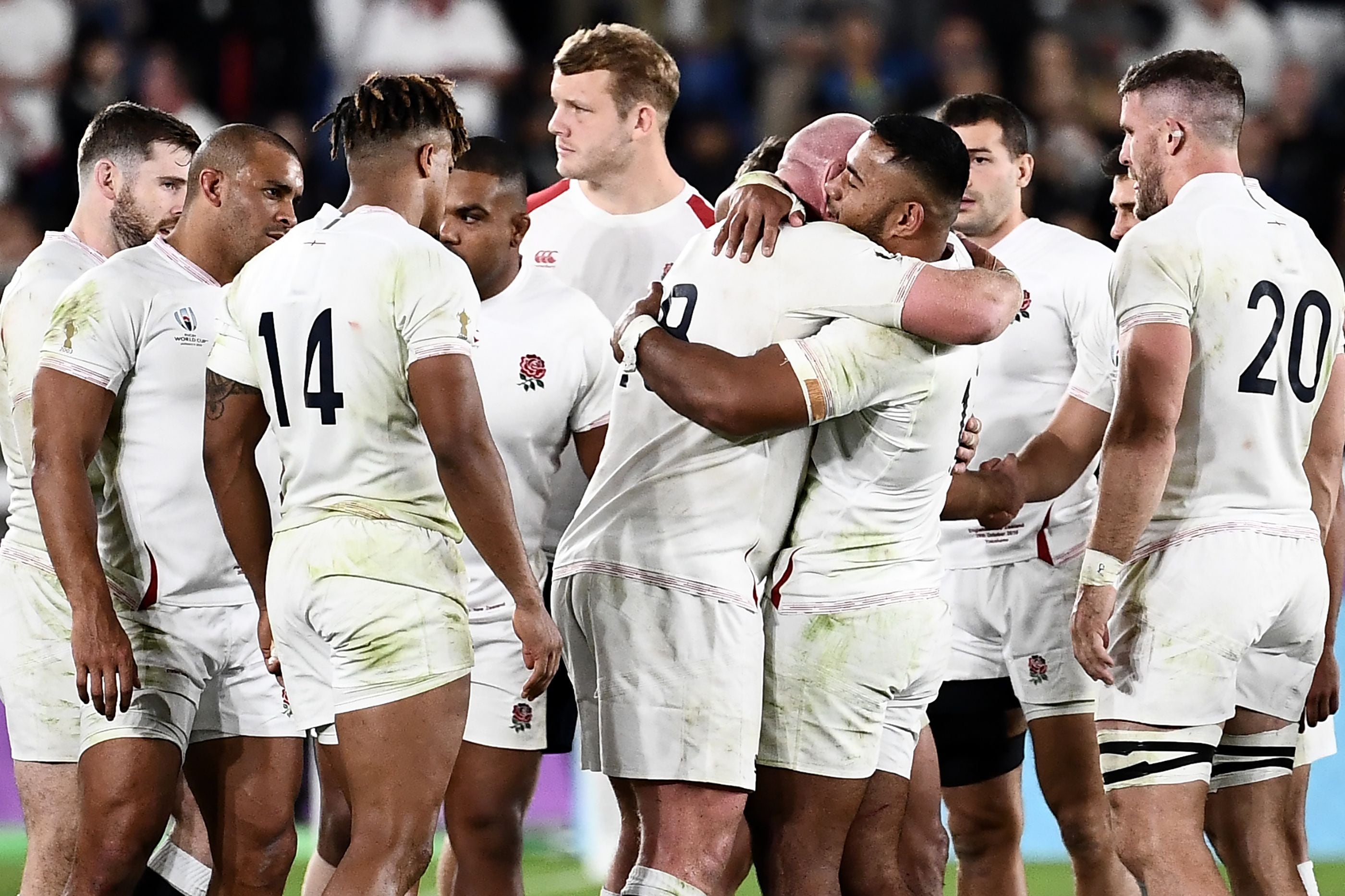 Inglaterra le ganó por primera vez en un Mundial a Nueva Zelanda (Photo by Anne-Christine POUJOULAT / AFP)