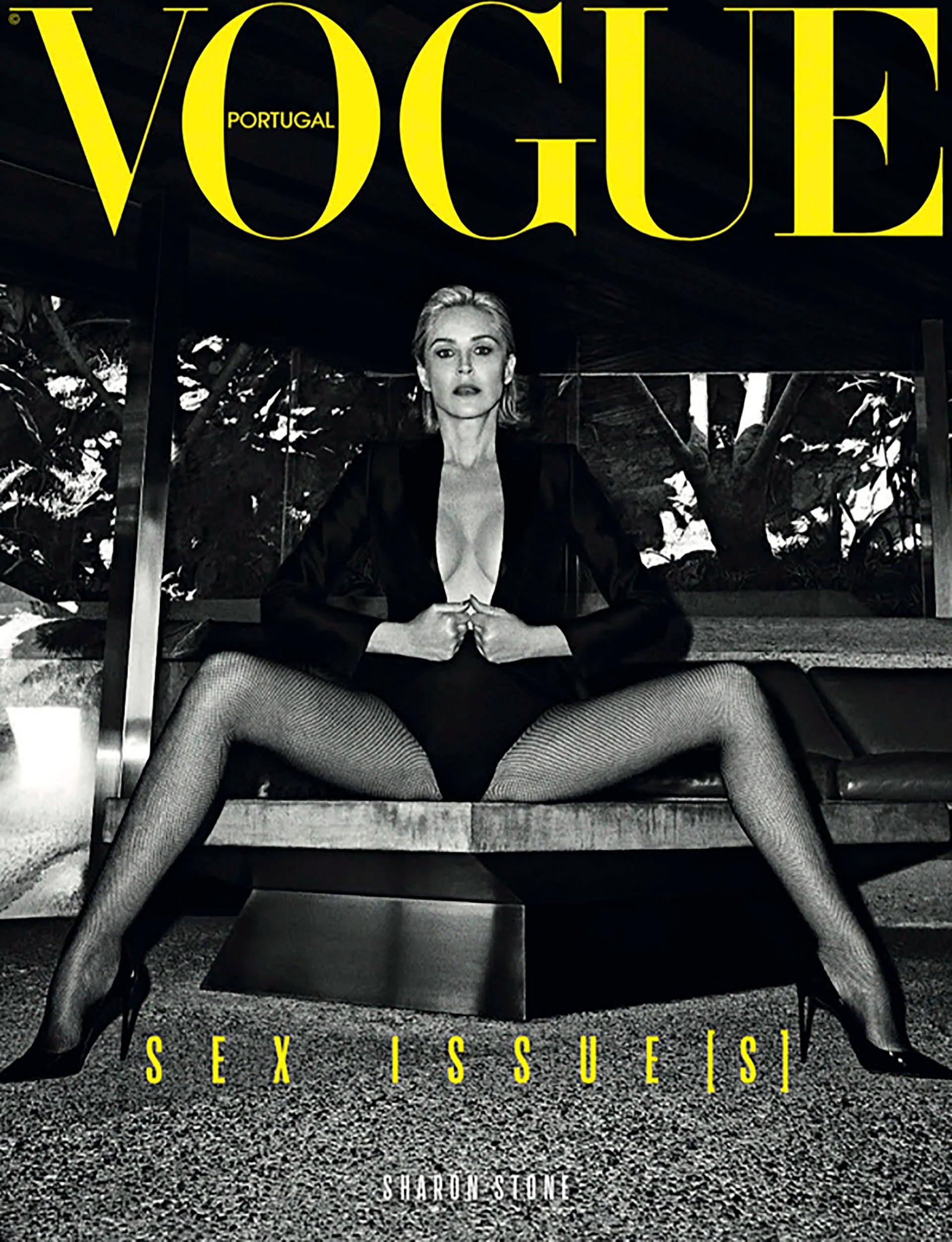 Sharon Stone para la revista Vogue, recreó la escena de "Bajos instintos" a los 61 años