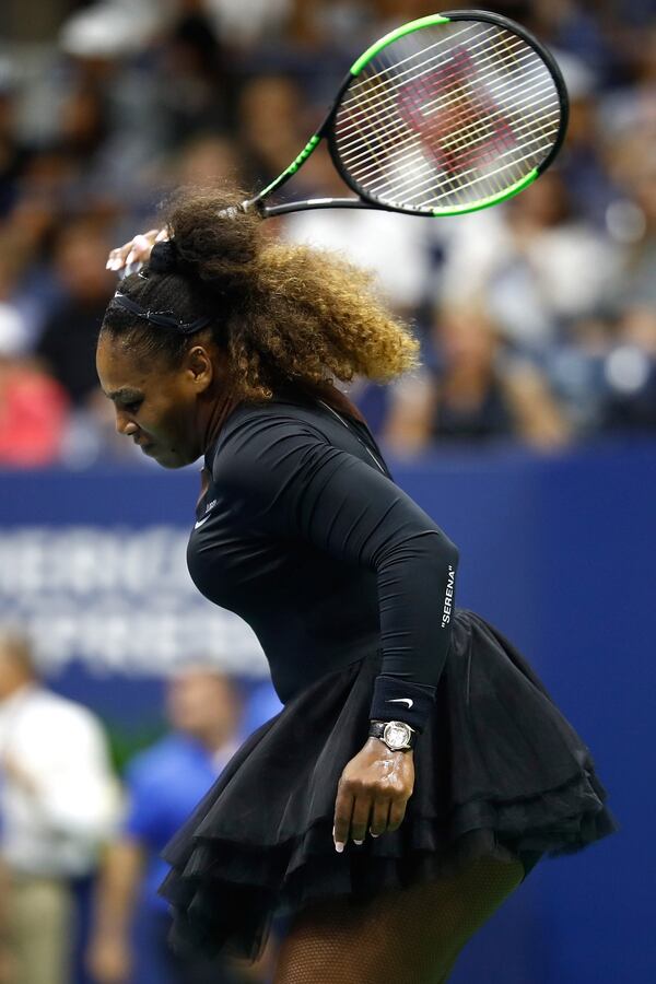 Serena Williams no ocultó su rabia en cancha