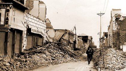  Una foto del terremoto en San Juan de 1944 - Gentileza Diario de Cuyo 
