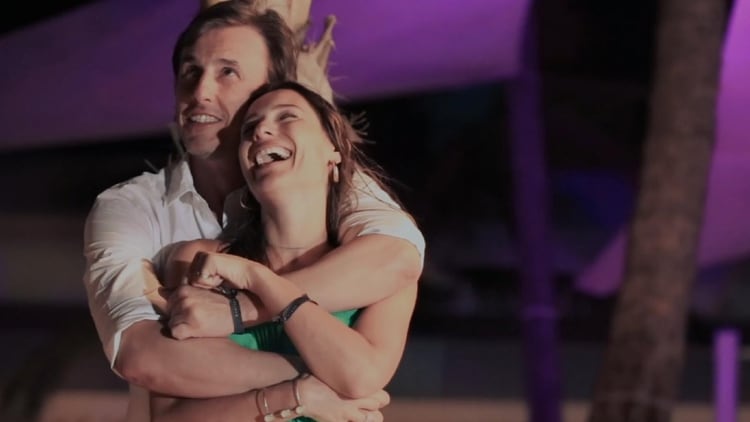 Captura del video de la propuesta de casamiento de Roberto García Moritán a Pampita