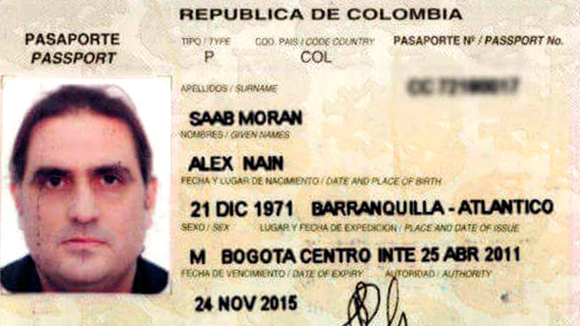 El pasaporte de Saab