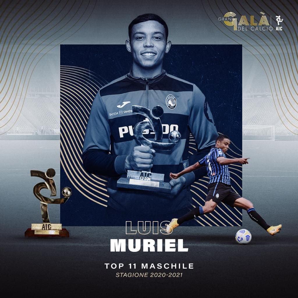 Luis Fernando Muriel, in the XI ideal of Italian football in the 2020/21 season