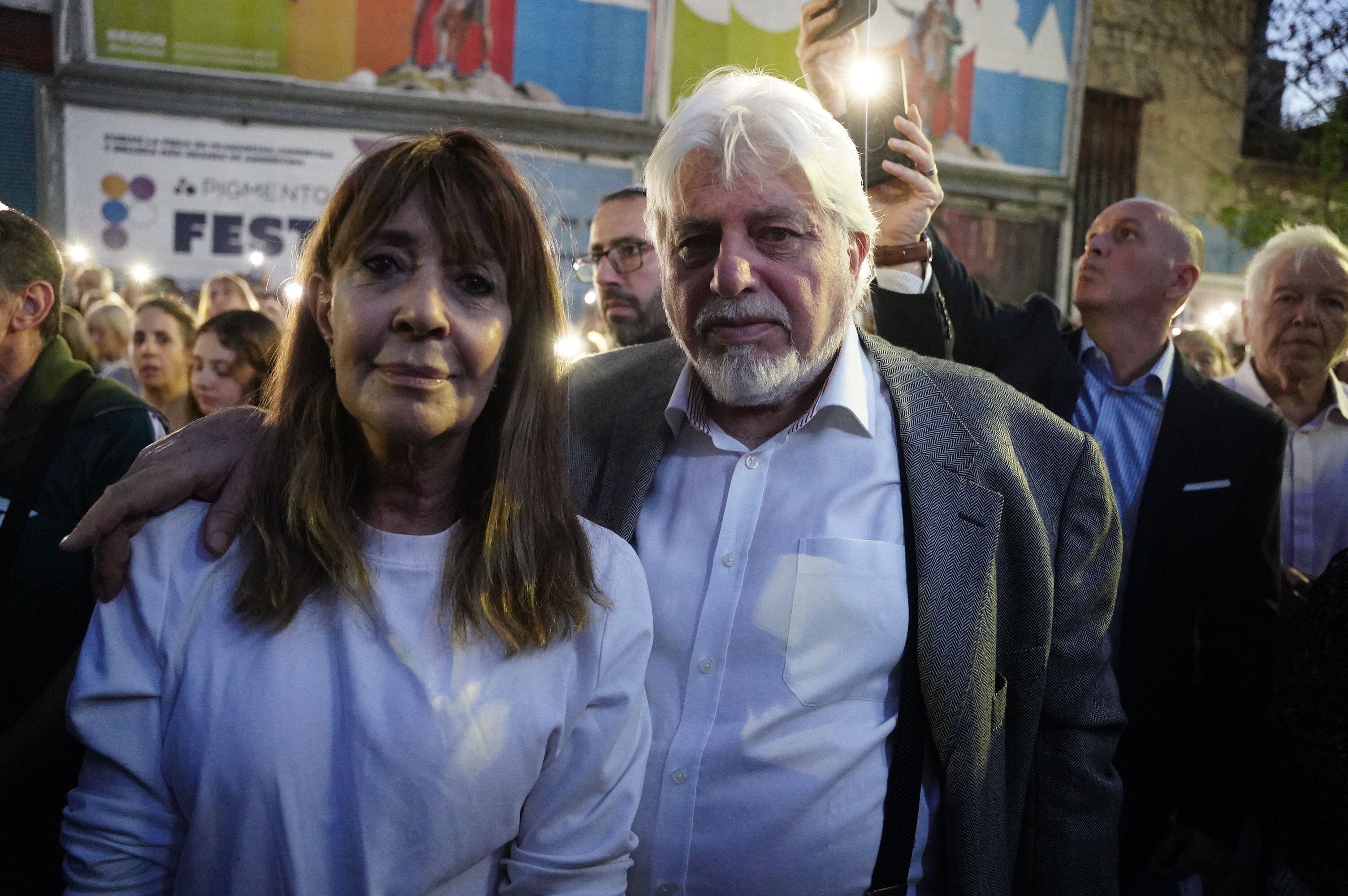 Adrián Werthein, empresario, entre la multitud que expresó su solidaridad con el pueblo israelí luego de los ataques terroristas de Hamas