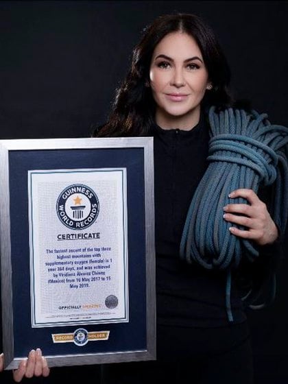 Mexicana recibió el récord Guinness (Foto: Guinnessworldrecords.es)