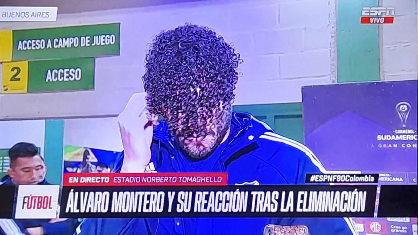 El jugador Álvaro Montero fulminado en redes por su “peinado” tras la eliminación de Millonarios en la Sudamericana