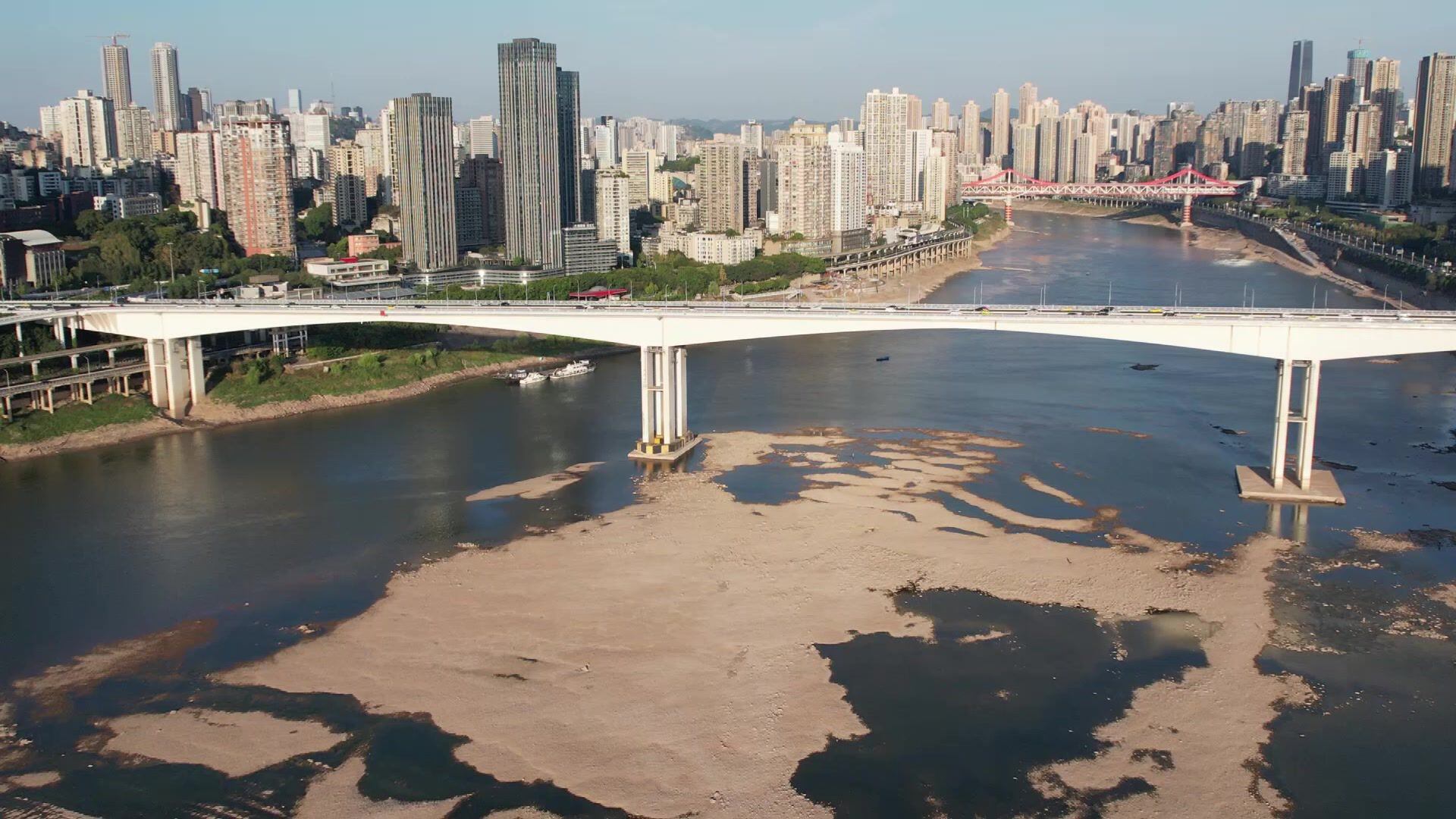 La sequía llevó el río Yangtsé a su nivel más bajo desde 1865 (AFP)