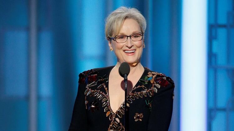 Meryl Streep en los Globos de Oro de 2017