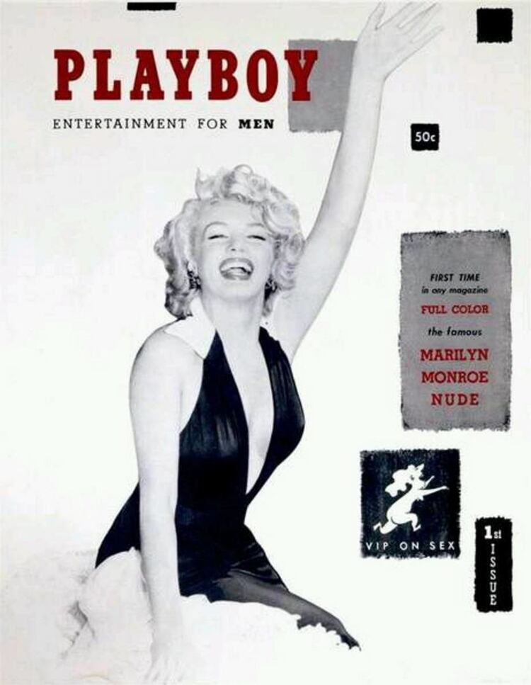 Marilyn Monroe, en la primera portada de Playboy