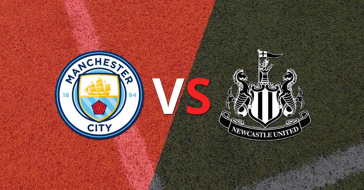 Half-time is approaching and Manchester City beat Newcastle United
