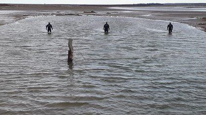 La zona donde fue encontrado el cadáver el sábado es un estuario de "difícil acceso" para hacer un rastrillaje efectivo, por eso los investigadores no habían llegado días atrás