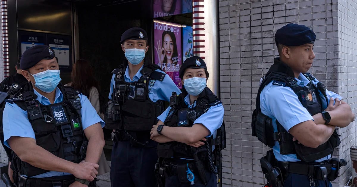 Hong Kong police block women’s march