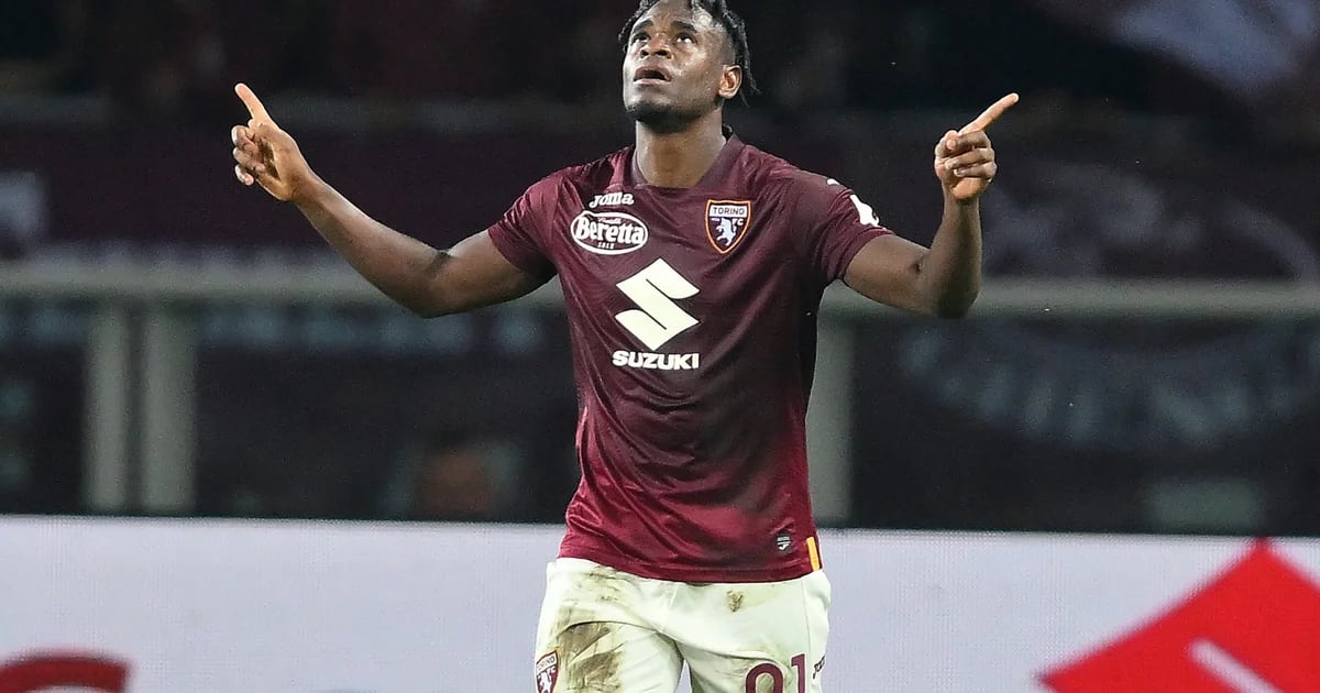 Duván Zapata celebrated towards Milan: this was his objective with Torino in Serie A